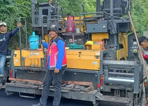 Bidang Bina Marga PUPR Banggai Kebut Proyek Peningkatan Jalan SP3 Soho Kilongan Keles