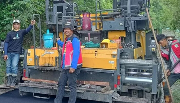 Bidang Bina Marga PUPR Banggai Kebut Proyek Peningkatan Jalan SP3 Soho Kilongan Keles
