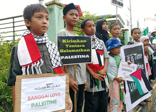 Aliansi Umat Islam Banggai Galang Donasi untuk Palestina, Butuh 2 Jam Dana Terkumpul Rp 49.367.000