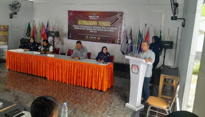 KPU Banggai Gelar Bimtek Penyusunan DPHP Pilkada 2024