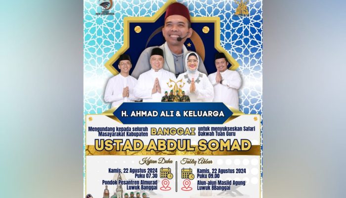 Diprakarsai ICI Sulteng, Ustad Abdul Somad akan Safari Dakwah di Luwuk Kabupaten Banggai