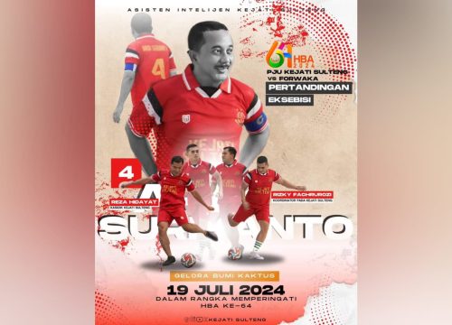 Futsal Eksebisi di Palu, Tim PJU Kejati Sulteng Libas Tim Wartawan 5-1