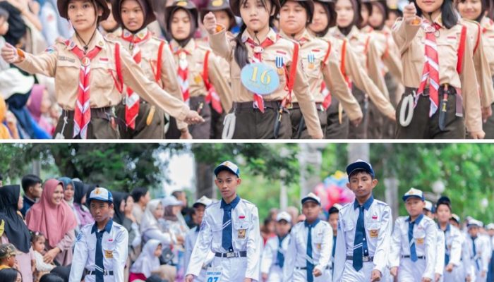 Meriahkan HUT RI ke 79 di Luwuk, Dispora Banggai Gelar Lomba Gerak Jalan