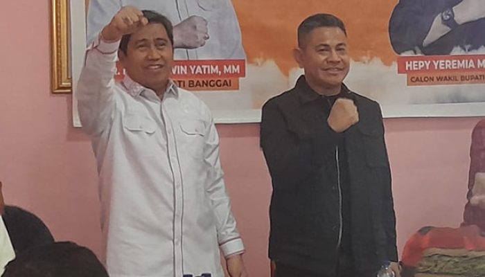 Herwin Yatim dan Hepy Manopo Pasangan Calon Bupati dan Wabup Banggai yang Pertama Deklarasi