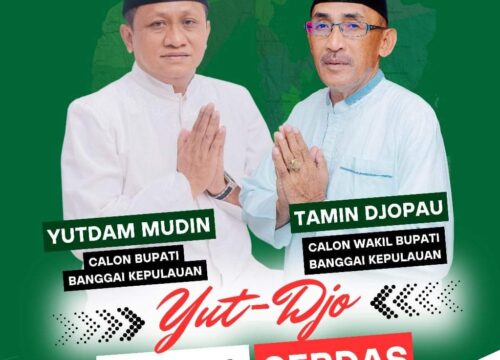 Iklan Yutdam dan Tamin Cabup Cawabup Banggai Kepulauan