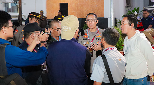 Kapolres AKBP Putu Hendra Tanggapi Insiden Pencabutan Nomor Urut Paslon