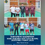 Kantor Pertanahan Banggai Mengikuti Turnamen Badminton