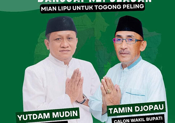 Yutdam Mudin-Tamin Djopau Layak Menakhodai Tano Peling Bangkep