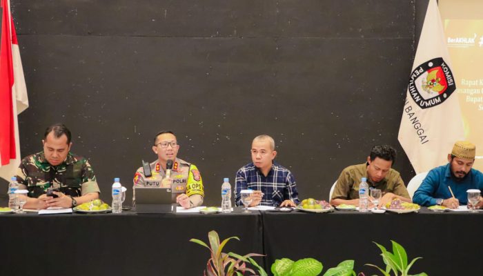 Pengamanan Debat Kandidat Perdana Pilkada Banggai Ketat