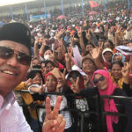 Menakjubkan, Kampanye Pamungkas Win-Hepy di GOR Kilongan Dihiasi 2 Pelangi