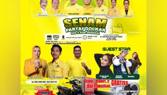 Ada Hadiah Utama Sepeda Motor, Buruan Daftar Senam Golkar