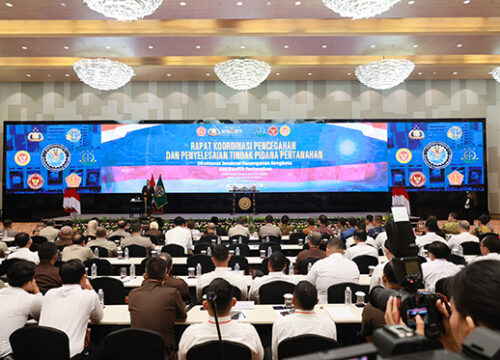 Rakor Pencegahan dan Penyelesaian Tindak Pidana Pertanahan 2024