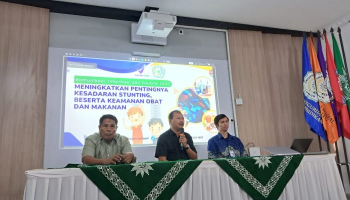 Loka POM Banggai dan Unismuh Luwuk Gelar KIE, Bahas Stunting serta Keamanan Obat dan Makanan