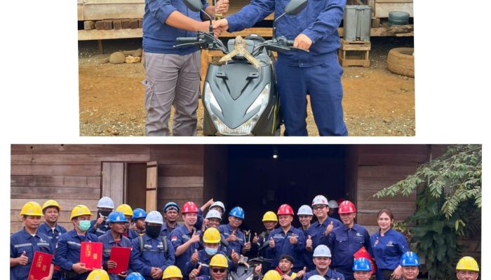 PT HMG Apresiasi Karyawan Terbaik dengan Hadiah Motor dan Uang Tunai