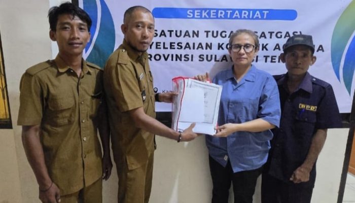 Kades Sampaka Laporkan PT WMP pada Satgas Penyelesaian Konflik Agraria Sulteng