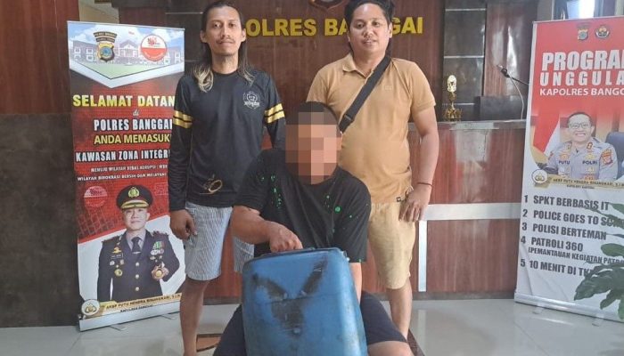 Polisi Amankan Pelaku Pencurian BBM Solar di Luwuk