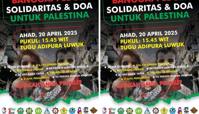 20 April 2025, Aksi Solidaritas dan Doa untuk Palestina di Luwuk