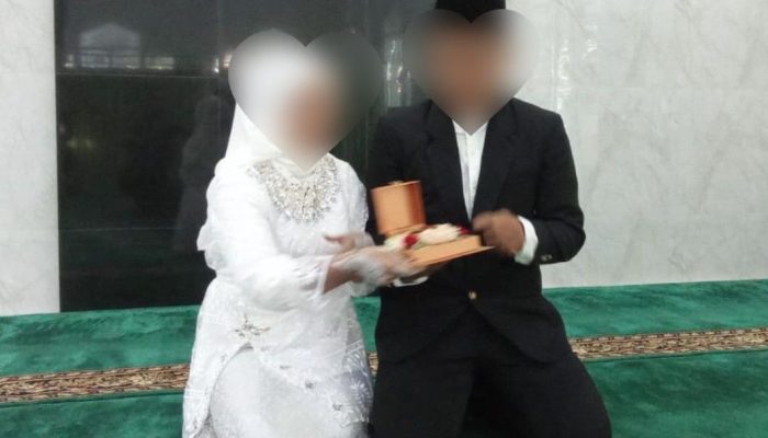 Bikin Haru, Tahanan Narkoba ini Akad Nikah di Masjid Ar Rahman Polda Sulteng