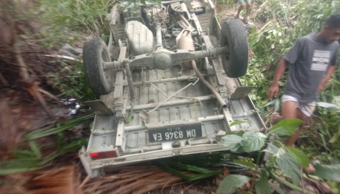 Pick Up Masuk Jurang di Masama Banggai, 7 Orang Terluka