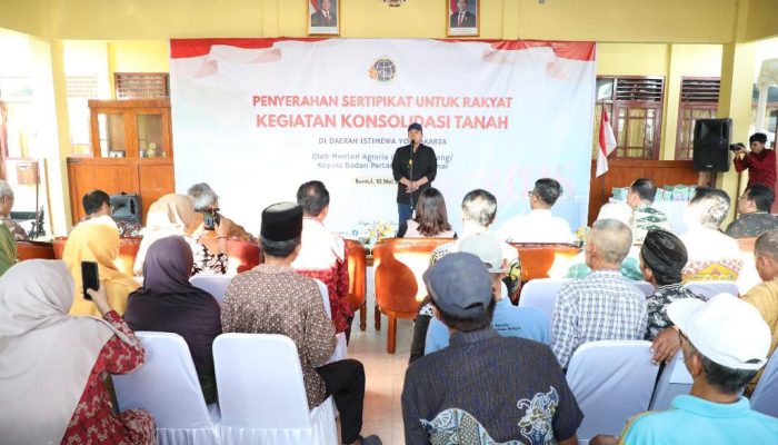 Nusron Wahid: Warga Parangtritis Manfaatkan Tanah untuk Masa Depan Keluarga
