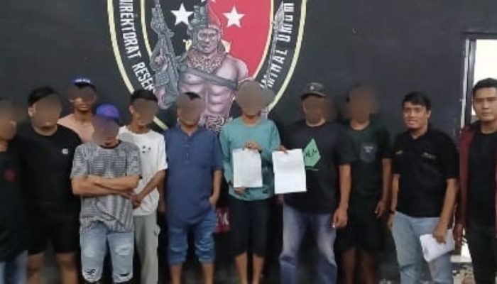 Berkedok Parkir Liar, Polda Sulteng Amankan 7 Pelaku Premanisme di Palu