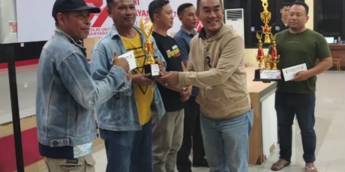 Hari Bhayangkara, Polres Banggai Gelar Lomba Domino, Ini Para Pemenangnya