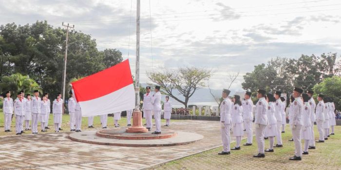 Peringati Hari Lahir Pancasila, Pemkab Banggai Gelar Upacara di Halaman Kantor Bupati