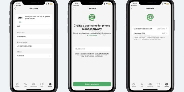 WhatsApp Segera Hadirkan Username, Nomor Telepon Tak Lagi Terlihat