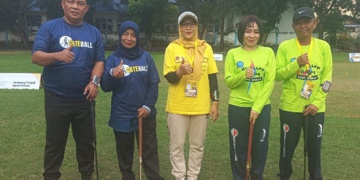 Perkuat Kontingennya pada Cabor Gateball, Camat Lobu Husain Ahmad Masuk Final