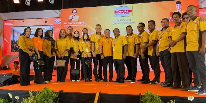 Patrice Rio Capella Lantik DPC Partai Hanura Banggai di Palu, Ini Susunan Kepengurusannya