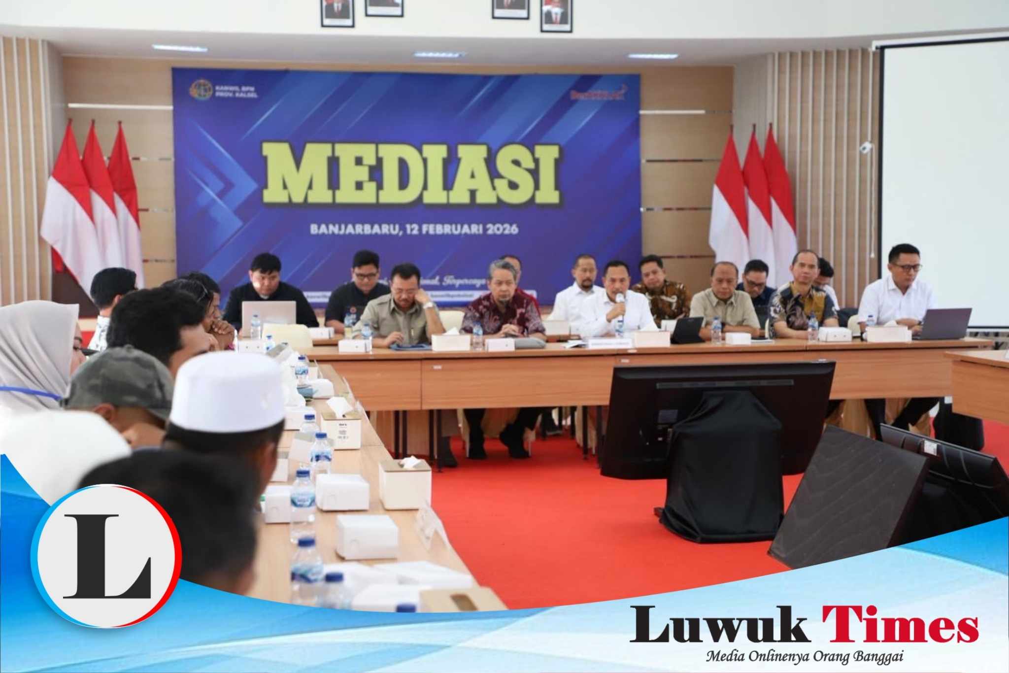 Kementerian ATR/BPN memfasilitasi tahap mediasi sengketa lahan antara warga Desa Bekambit dan Desa Bekambit Asri (dh. Desa Bekambit hulu) dengan PT SSC.