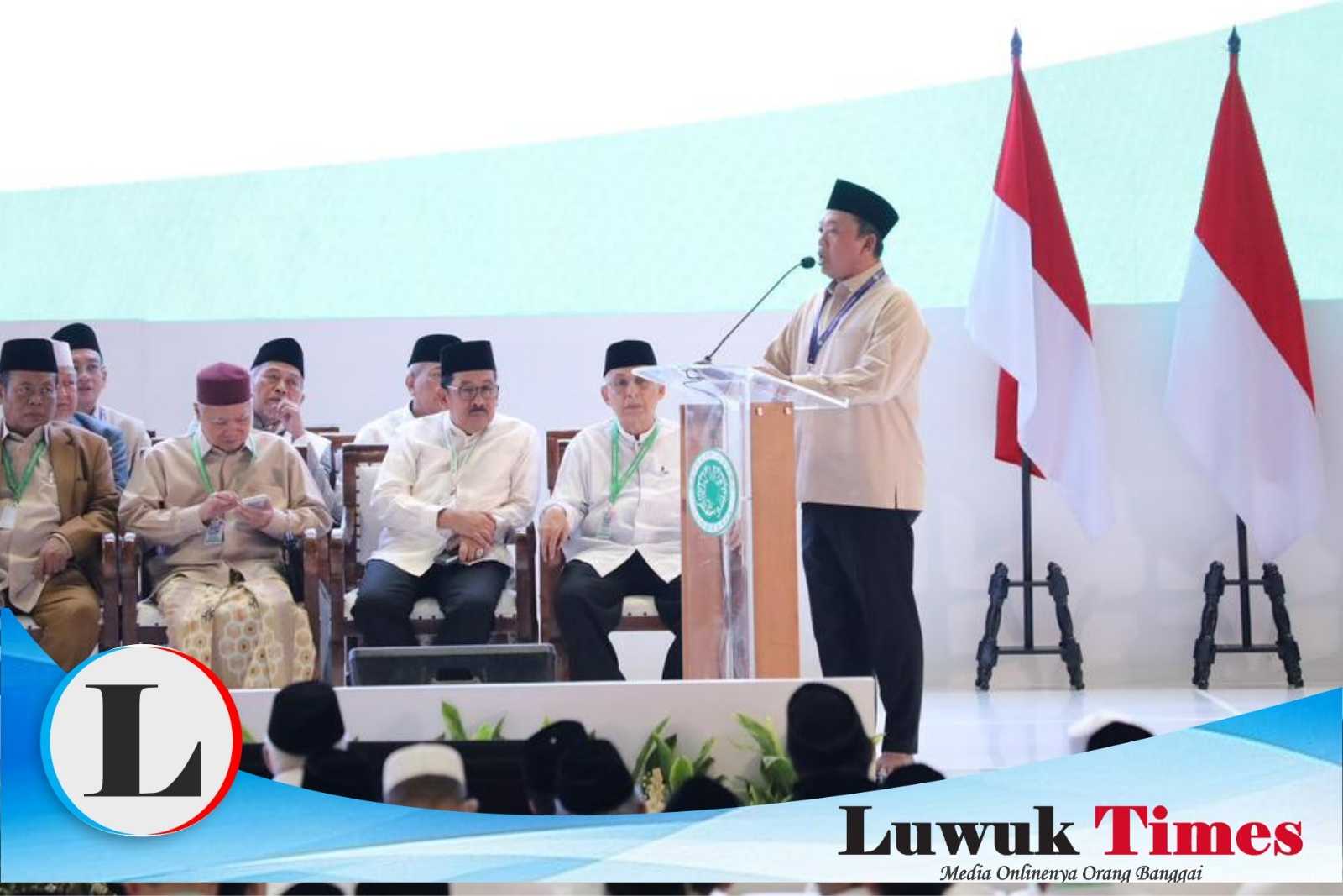Menteri Nusron Wahid mengukuhkan Ketua MUI Bidang Penanggulangan Bencana Dewan Pimpinan Pusat MUI periode 2025-2030.
