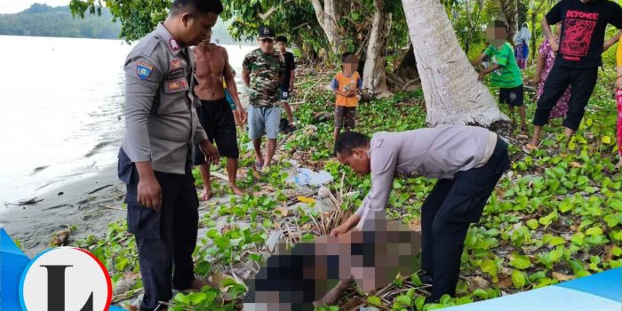 Polisi Evakuasi Mayat Mengapung di Pantai Dimpalon Baru Kecamatan Kintom Banggai