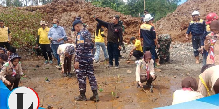 PT Penta Dharma Karsa dan PT Prima Dharma Karsa Gandeng Karang Taruna Tanam 1.500 Mangrove di Pesisir Siuna Pagimana