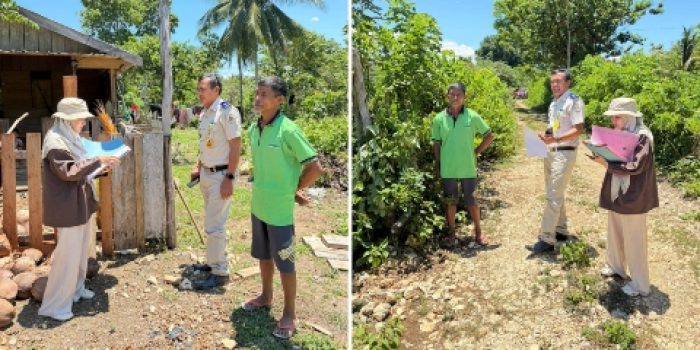 Kantor Pertanahan Kabupaten Banggai melalui Panitia Pemeriksaan Tanah A (Panitia A) melaksanakan peninjauan lapangan di Desa Uwedikan, Kecamatan Luwuk Timur, Selasa (14/04/2026).