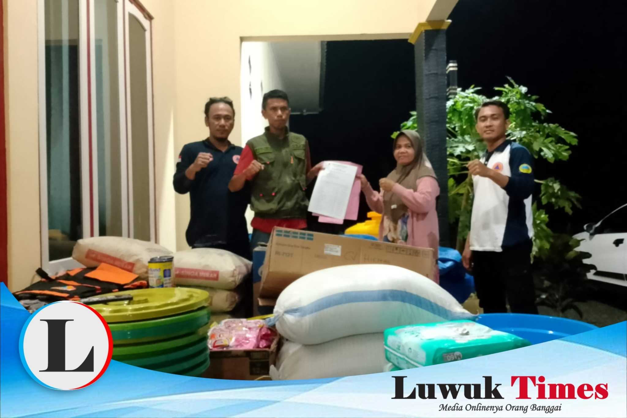 BPBD Kabupaten Banggai bergerak cepat menyalurkan bantuan logistik bagi warga terdampak banjir Desa Batu Mandi, Kecamatan Balantak Utara, pada Rabu, 1 April 2026.6