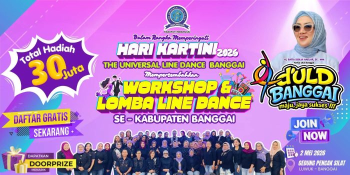 Batia Sisilia Hadjar Prakarsai Line Dance dan Workshop, Peserta Dibanjiri Doorprize