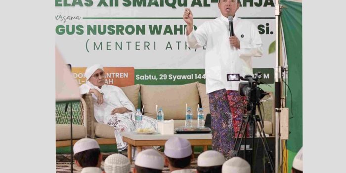 Berikan Motivasi, Menteri Nusron Ingin Santri Dikader sebagai Pelaksana Kebijakan di Bidang STEM