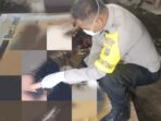 Personel Polsek Bunta melakukan olah TKP awal guna memastikan kondisi di lokasi penemuan