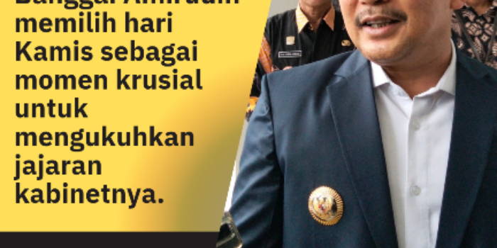 Punya Makna Religius, Bupati Amirudin Ungkap Alasan Selalu Lantik Pejabat di Hari Kamis