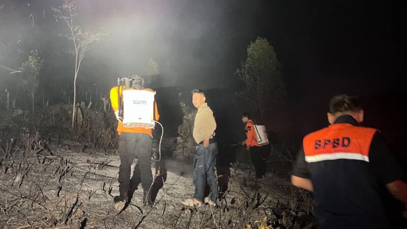 Respons Kilat Tim BPBD Banggai Di bawah Komando Rifai Mahiwa Sukses Jinakkan Karhutla Salodik
