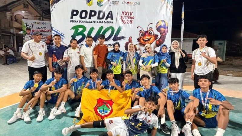 Dendam Terbalas Manis! Tumbangkan Parimo, Voli Putra Banggai Segel Emas Popda XXIV Sulteng