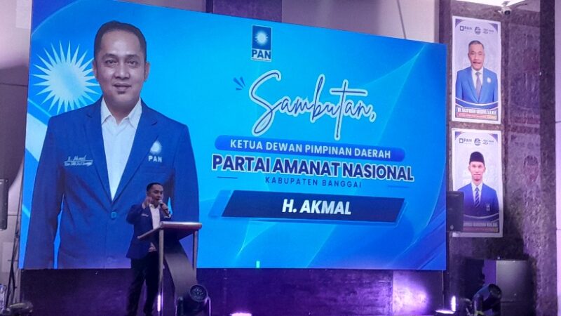 Momen Kebangkitan PAN Banggai: Bakar Semangat Kader, H. Akmal Patok Target Rebut Unsur Pimpinan DPRD