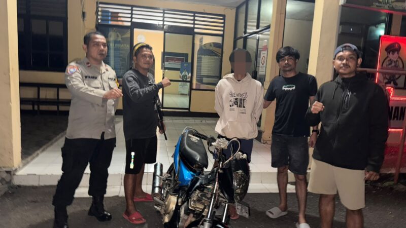 Keponakan Curi Motor Tante Sendiri di Moilong, Polsek Toili Bekuk Pelaku