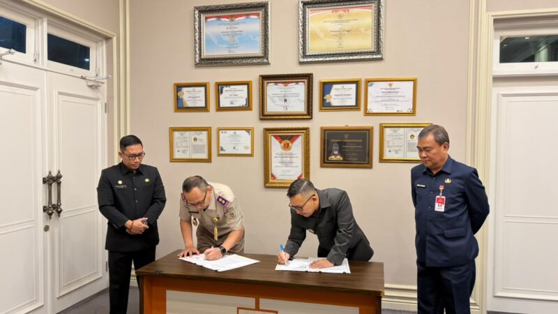 Kantor Pertahanan Banggai dan Pemkab Penandatanganan Nota Kesepakatan