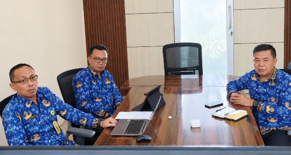 Percepat Sertipikasi Aset Pemda, Kantah Banggai Ikuti Rapat Koordinasi Daring Bersama Kanwil BPN Sulteng