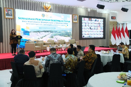 Sosialisasi Percepatan Sertipikasi Tanah bagi MBR, Kejar Target 3 Juta Bidang