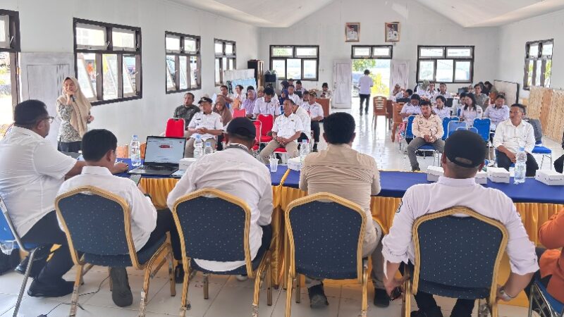 Dinsos Banggai Sosialisasikan Optimalisasi DTSEN dan SIKS-NG kepada Pemerintah Desa di Lamala dan Mantoh