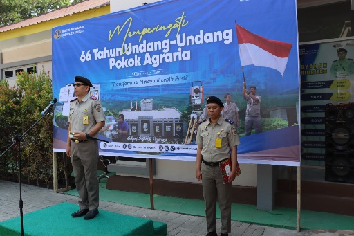 Kepala Kantah Banggai Bacakan Sambutan Menteri ATR-Kepala BPN dan Tegaskan Komitmen Transformasi, Melayani Lebih Pasti