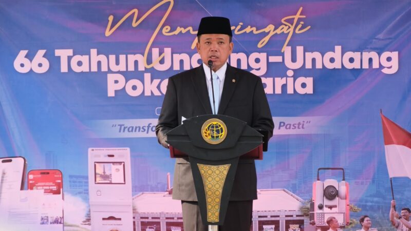 Menteri Nusron di Peringatan HANTARU 2026: Transformasi, Melayani Lebih Pasti Jadi Cara Kerja Sehari-hari